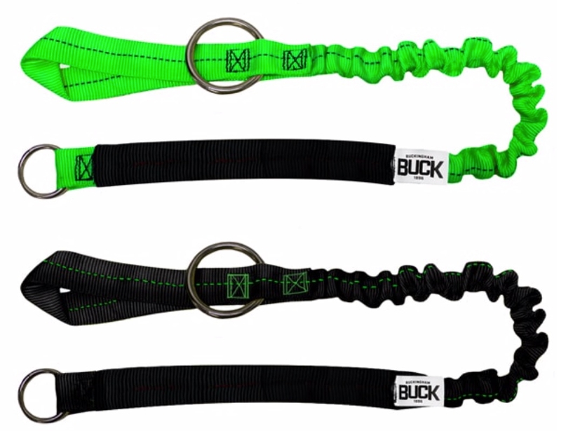 RNA Raider Chainsaw Lanyard with Carabiner - Neon Green, Heavy-Duty Built-In Bungee Cord, Arborist Gear