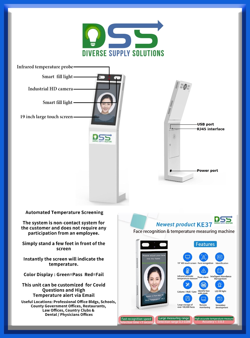 Kiosk IR Temperature Measuring System - Model KE37